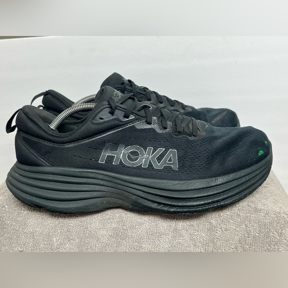 Hoka One One Bondi 8 Mens 11.5 4E X-Wide Triple Black Shoes Sneakers Running main image 7